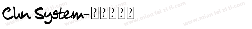 Chn System字体转换